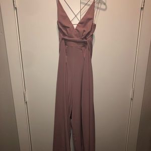 Mauve Flowy Jumpsuit